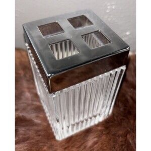 Ralph Lauren Chrome And Glass Holder